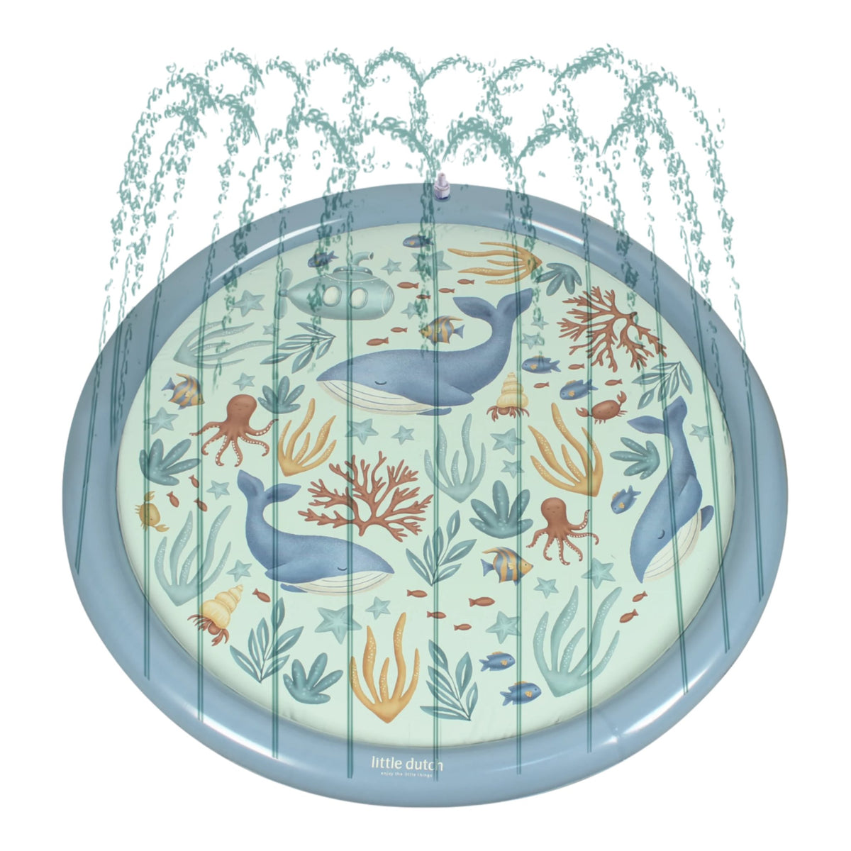 Little Dutch Wasserspielmatte "Ocean" - blau