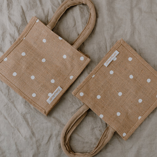Eulenschnitt 2er Set- Mini Jute Shopper