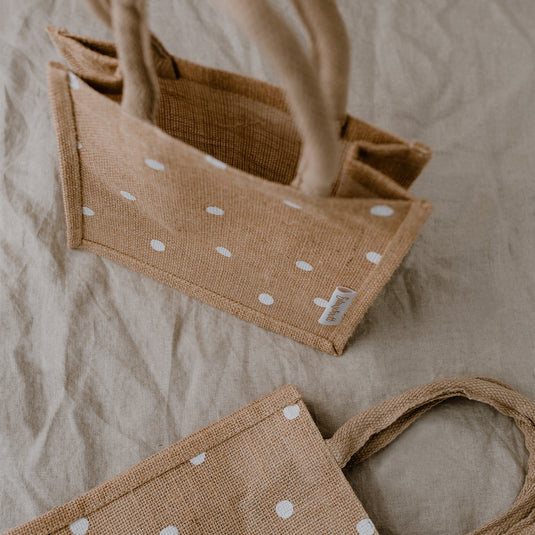 Eulenschnitt 2er Set- Mini Jute Shopper